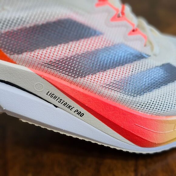 Adidas Boston 12 Women\'s Running Shoes Size 8.5 Beige Orange Lightstrike Pro New